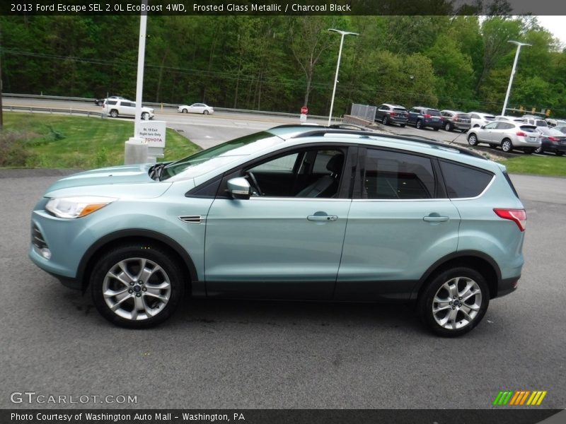 Frosted Glass Metallic / Charcoal Black 2013 Ford Escape SEL 2.0L EcoBoost 4WD