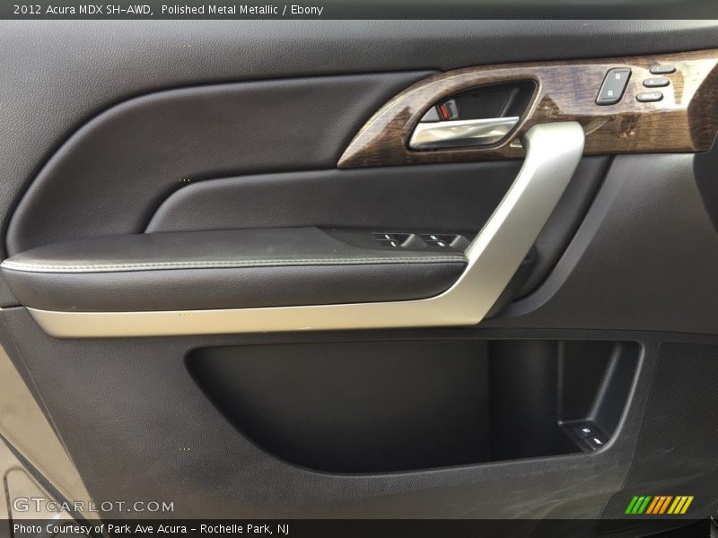 Polished Metal Metallic / Ebony 2012 Acura MDX SH-AWD