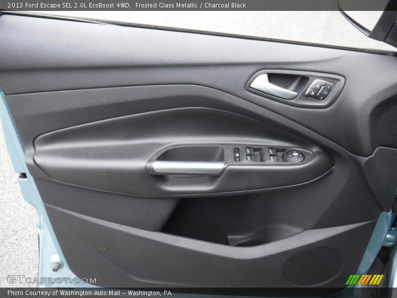 Frosted Glass Metallic / Charcoal Black 2013 Ford Escape SEL 2.0L EcoBoost 4WD