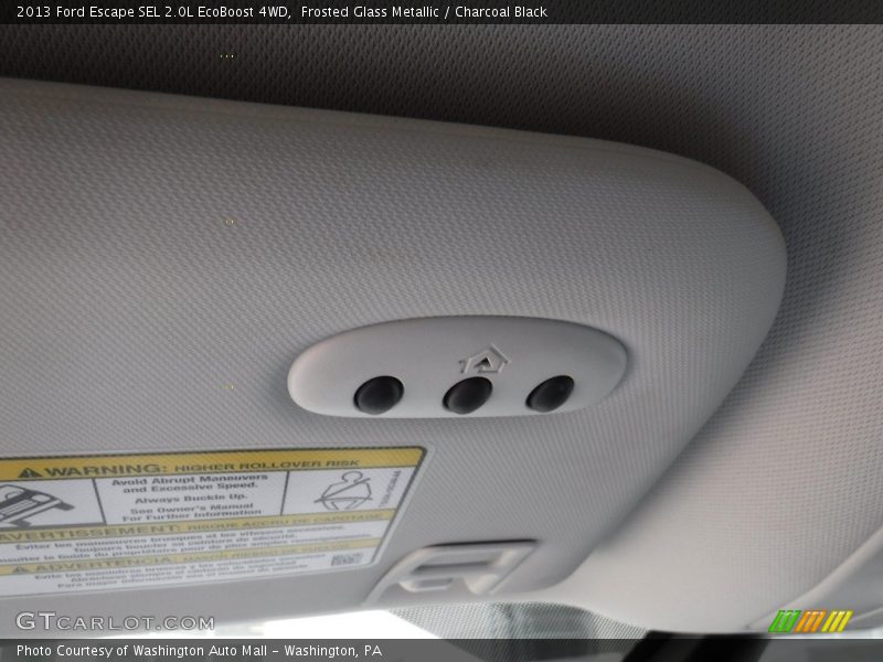Frosted Glass Metallic / Charcoal Black 2013 Ford Escape SEL 2.0L EcoBoost 4WD