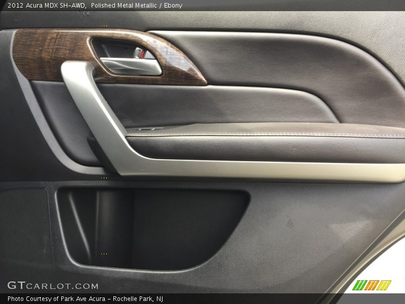 Polished Metal Metallic / Ebony 2012 Acura MDX SH-AWD