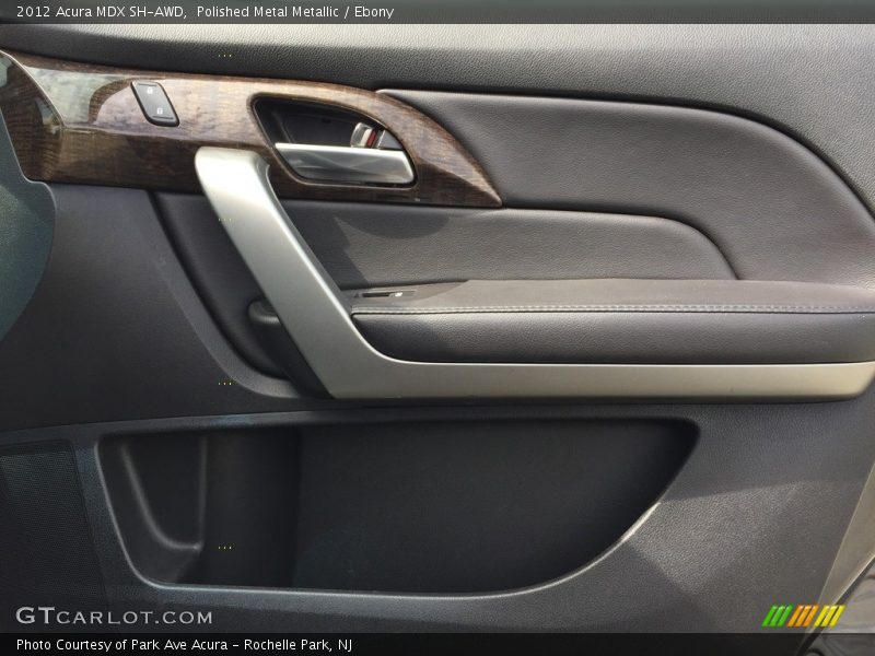 Polished Metal Metallic / Ebony 2012 Acura MDX SH-AWD