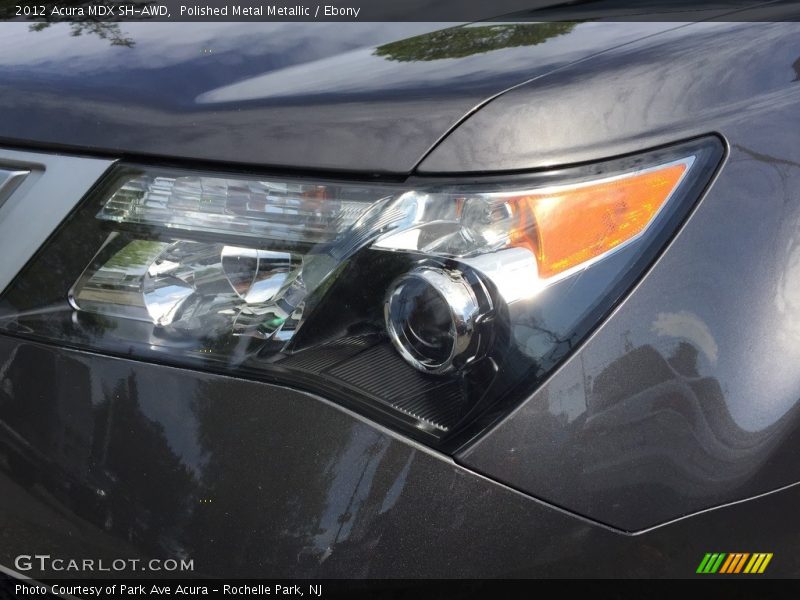 Polished Metal Metallic / Ebony 2012 Acura MDX SH-AWD