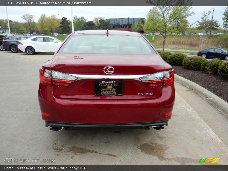 Matador Red Mica / Parchment 2018 Lexus ES 350