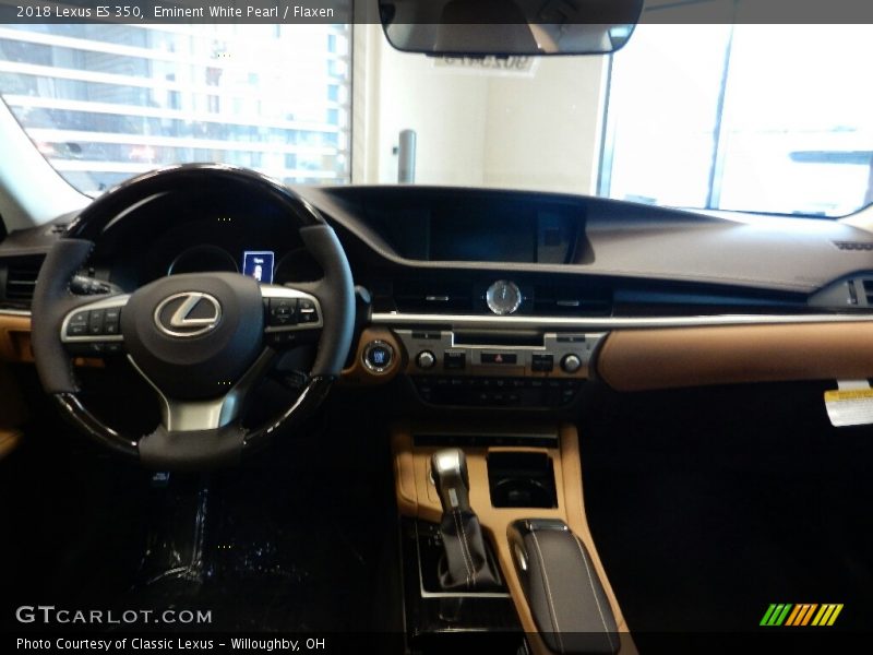 Eminent White Pearl / Flaxen 2018 Lexus ES 350
