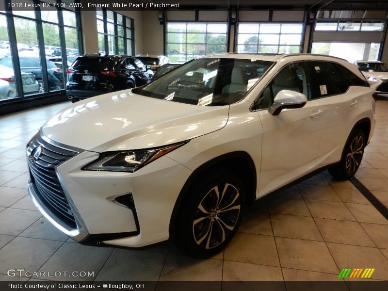 Eminent White Pearl / Parchment 2018 Lexus RX 350L AWD