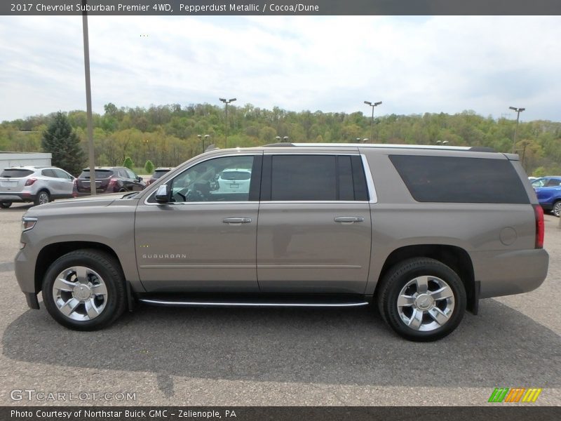 Pepperdust Metallic / Cocoa/Dune 2017 Chevrolet Suburban Premier 4WD