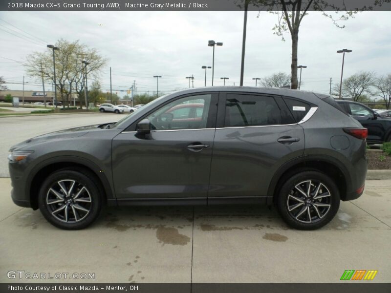 Machine Gray Metallic / Black 2018 Mazda CX-5 Grand Touring AWD