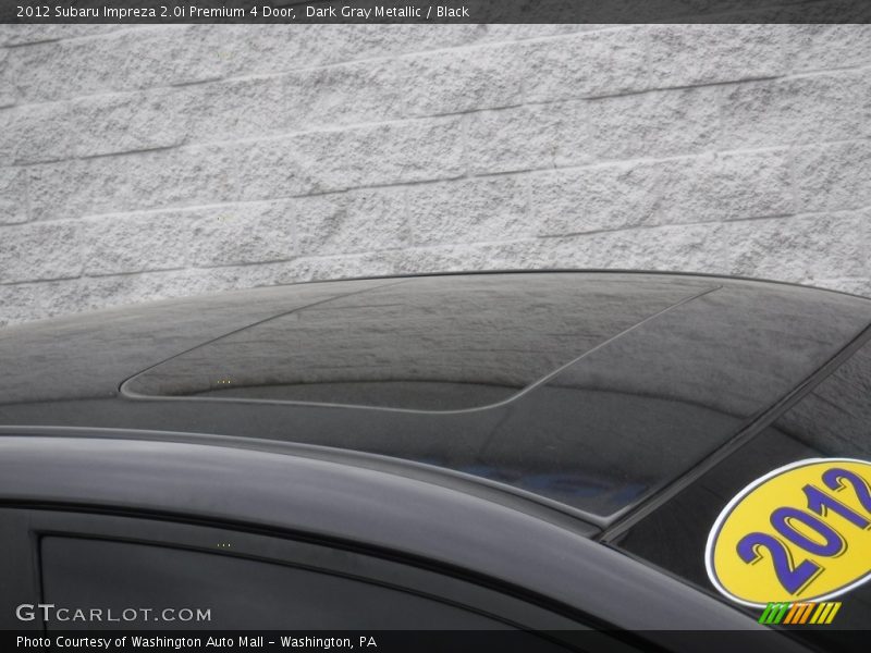 Dark Gray Metallic / Black 2012 Subaru Impreza 2.0i Premium 4 Door