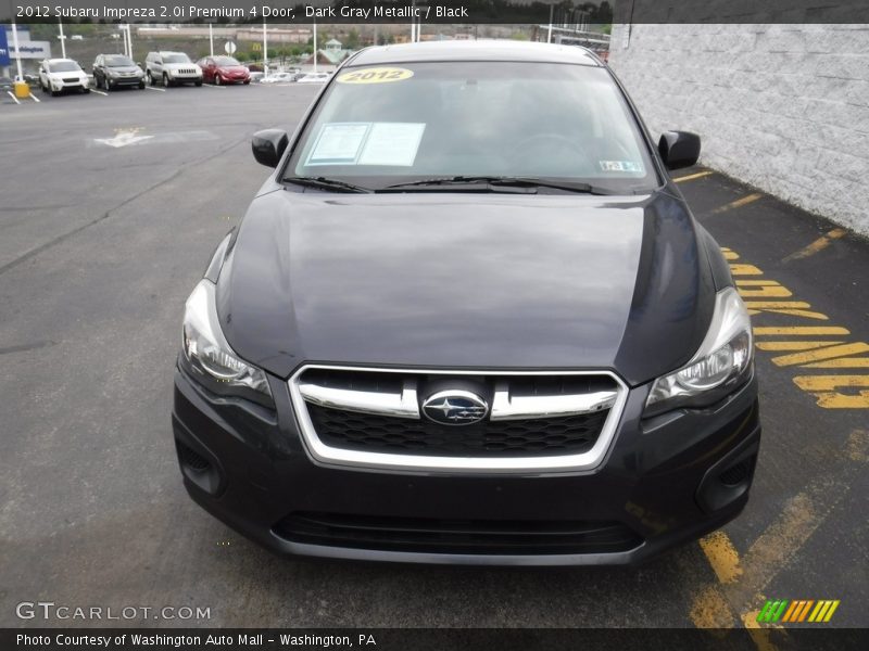 Dark Gray Metallic / Black 2012 Subaru Impreza 2.0i Premium 4 Door