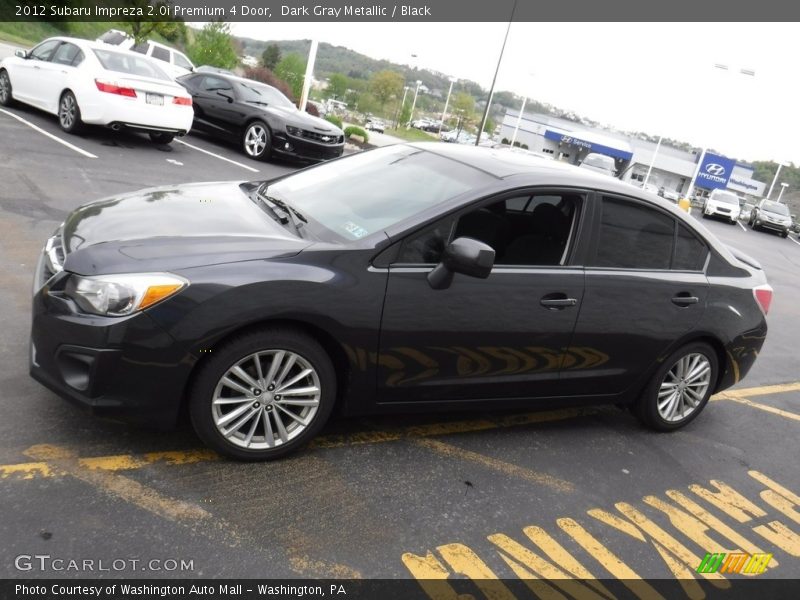 Dark Gray Metallic / Black 2012 Subaru Impreza 2.0i Premium 4 Door