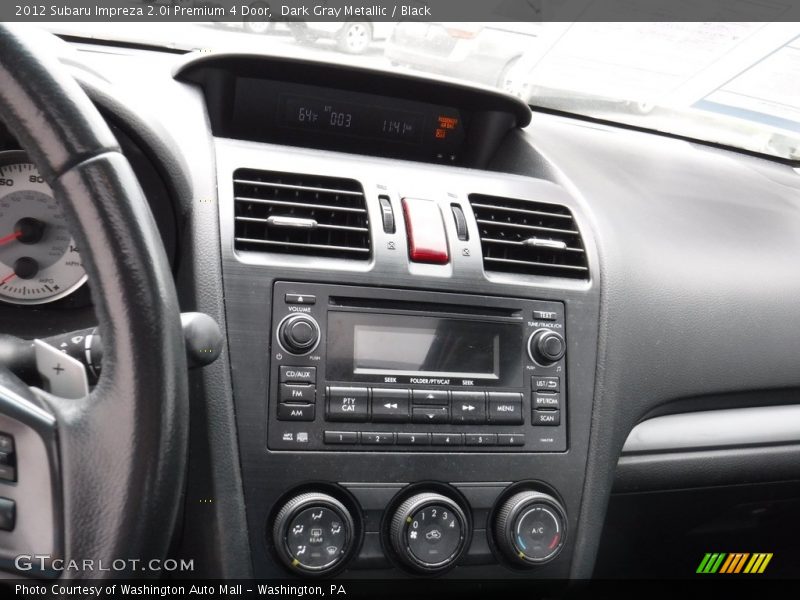 Dark Gray Metallic / Black 2012 Subaru Impreza 2.0i Premium 4 Door