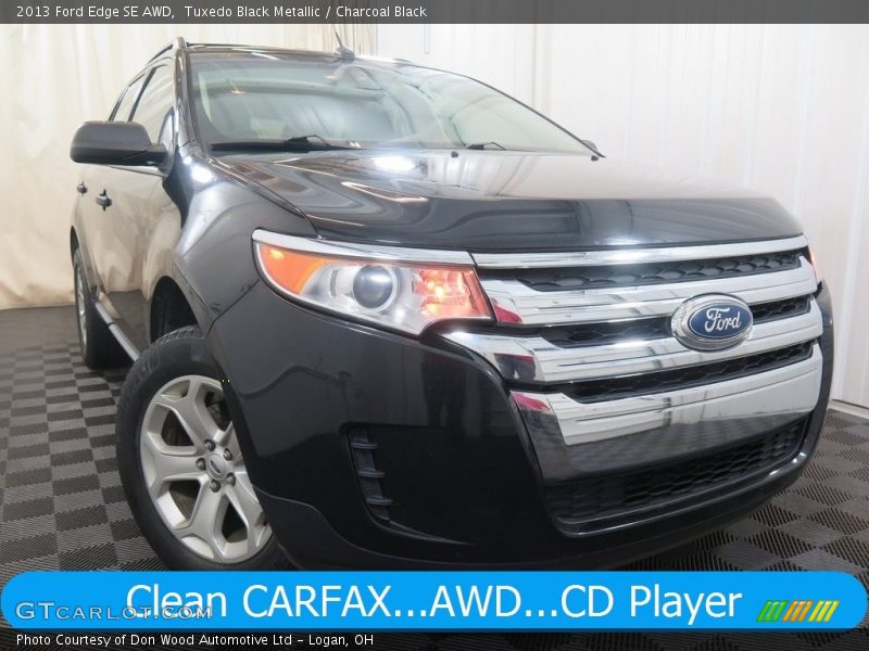 Tuxedo Black Metallic / Charcoal Black 2013 Ford Edge SE AWD