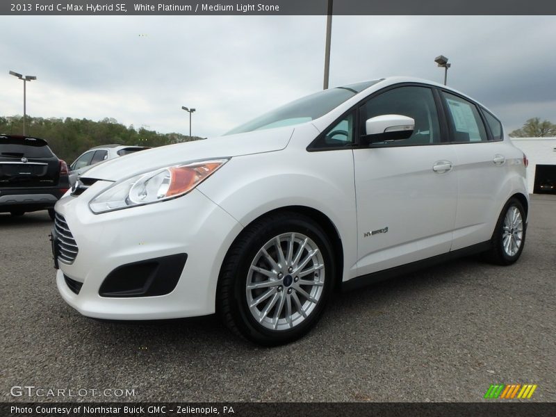 White Platinum / Medium Light Stone 2013 Ford C-Max Hybrid SE