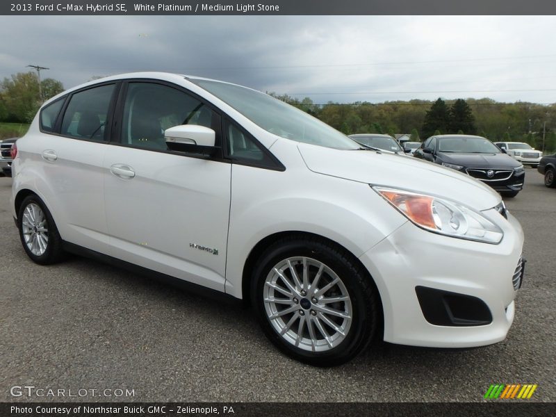 White Platinum / Medium Light Stone 2013 Ford C-Max Hybrid SE