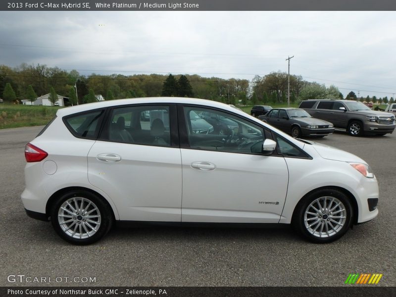 White Platinum / Medium Light Stone 2013 Ford C-Max Hybrid SE