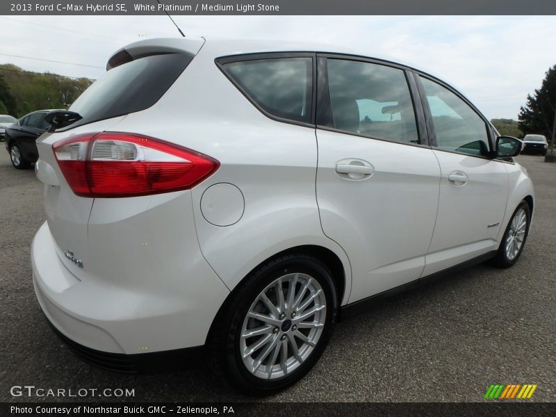 White Platinum / Medium Light Stone 2013 Ford C-Max Hybrid SE