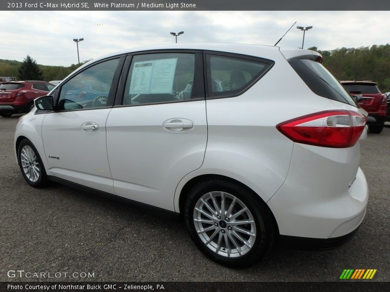 White Platinum / Medium Light Stone 2013 Ford C-Max Hybrid SE