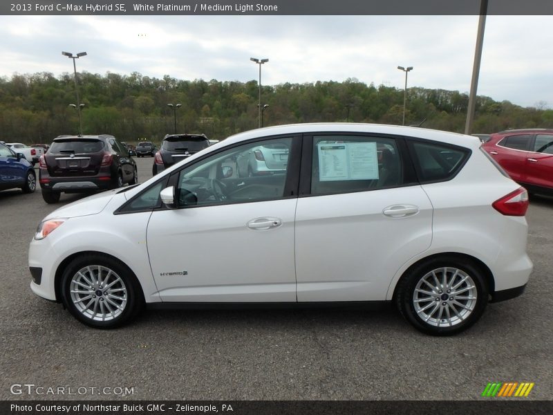 White Platinum / Medium Light Stone 2013 Ford C-Max Hybrid SE