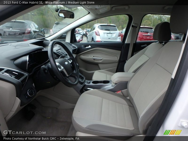 White Platinum / Medium Light Stone 2013 Ford C-Max Hybrid SE