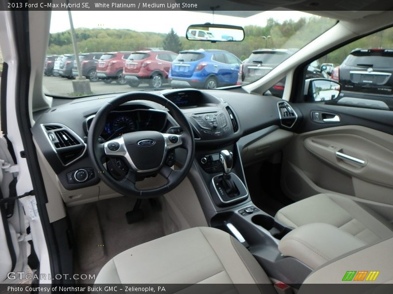 White Platinum / Medium Light Stone 2013 Ford C-Max Hybrid SE