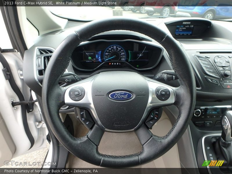White Platinum / Medium Light Stone 2013 Ford C-Max Hybrid SE