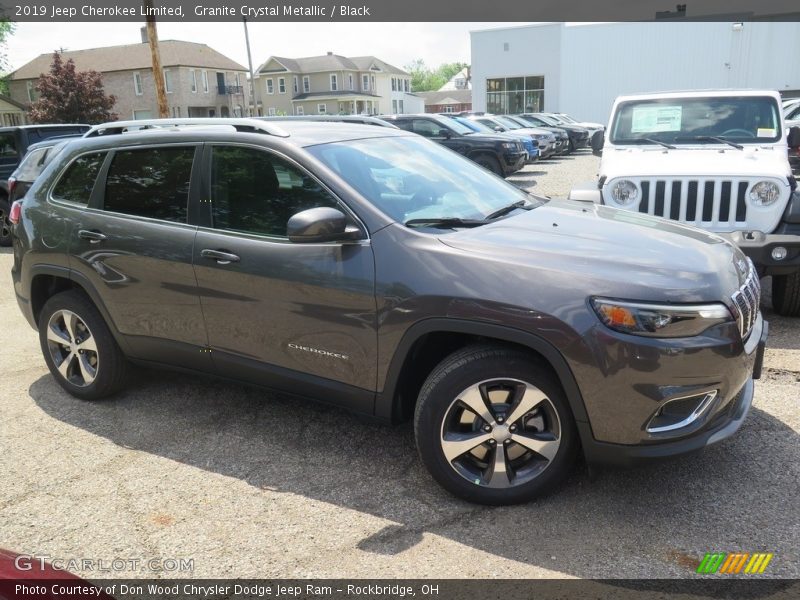 Granite Crystal Metallic / Black 2019 Jeep Cherokee Limited