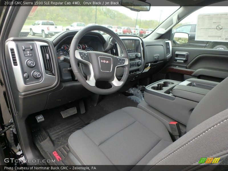  2018 Sierra 1500 SLE Regular Cab 4WD Jet Black Interior