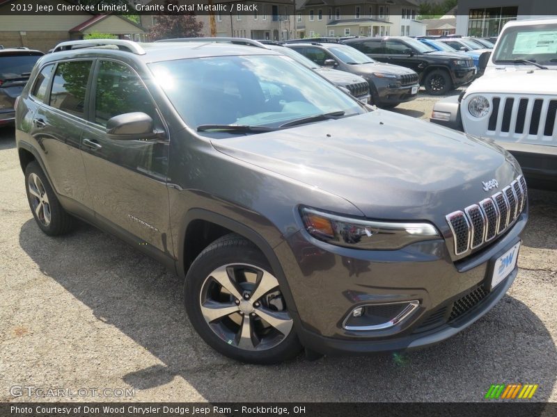 Granite Crystal Metallic / Black 2019 Jeep Cherokee Limited