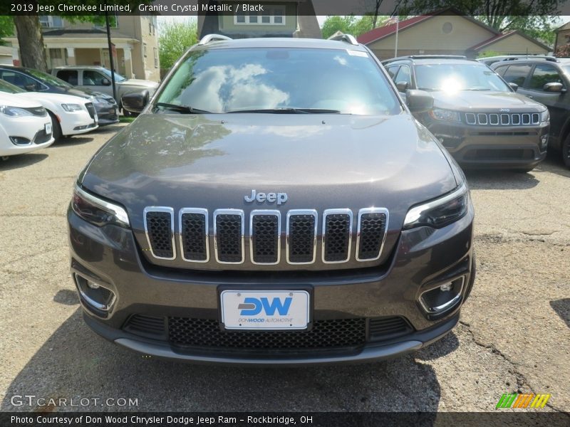 Granite Crystal Metallic / Black 2019 Jeep Cherokee Limited