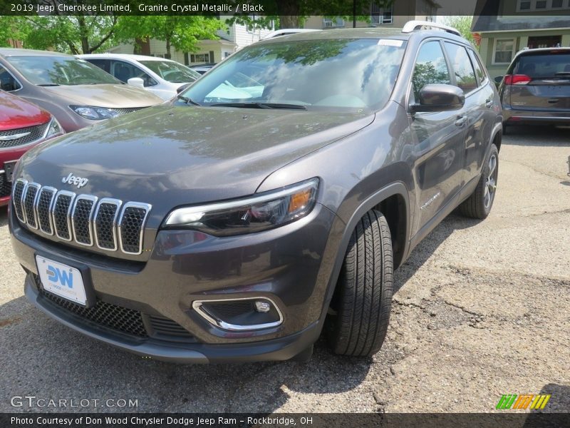 Granite Crystal Metallic / Black 2019 Jeep Cherokee Limited