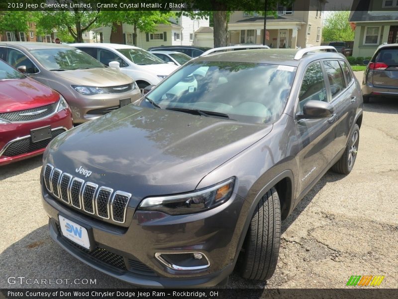 Granite Crystal Metallic / Black 2019 Jeep Cherokee Limited