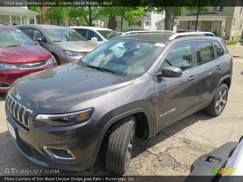 Granite Crystal Metallic / Black 2019 Jeep Cherokee Limited