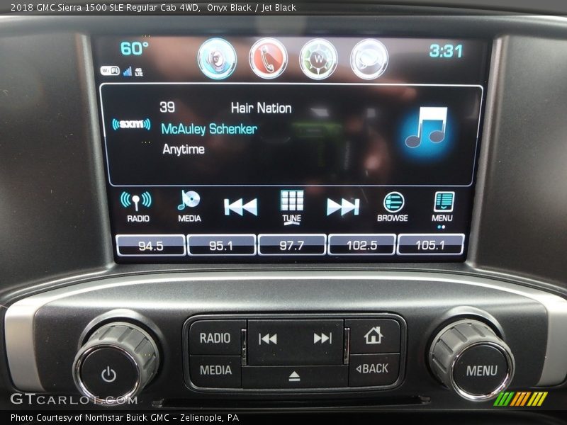 Controls of 2018 Sierra 1500 SLE Regular Cab 4WD