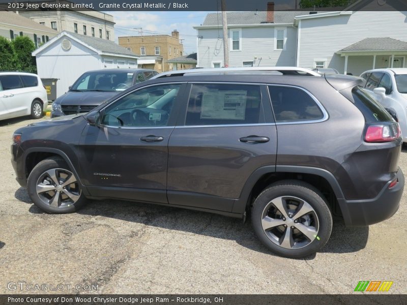 Granite Crystal Metallic / Black 2019 Jeep Cherokee Limited
