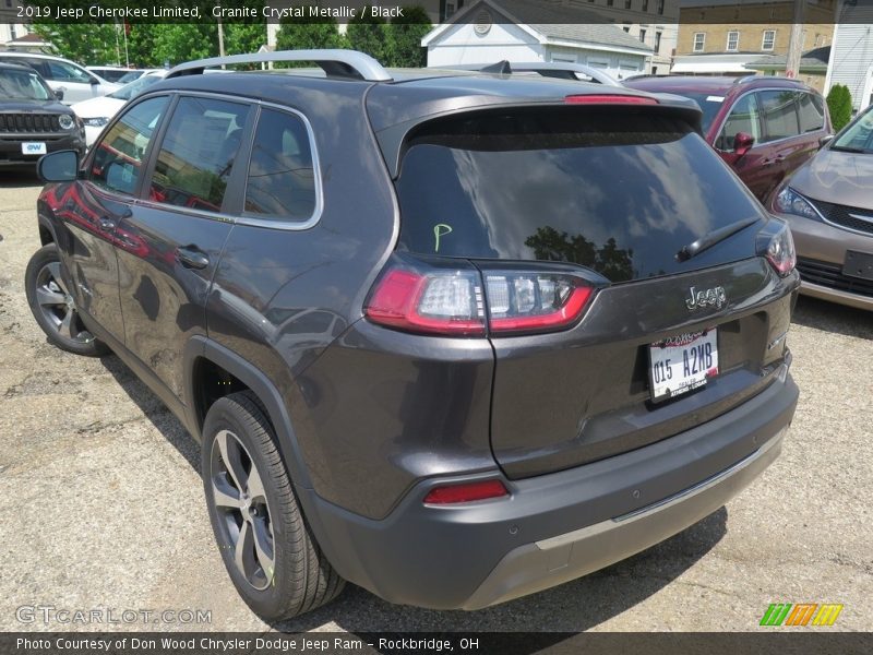 Granite Crystal Metallic / Black 2019 Jeep Cherokee Limited