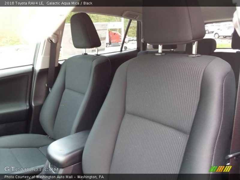 Galactic Aqua Mica / Black 2018 Toyota RAV4 LE