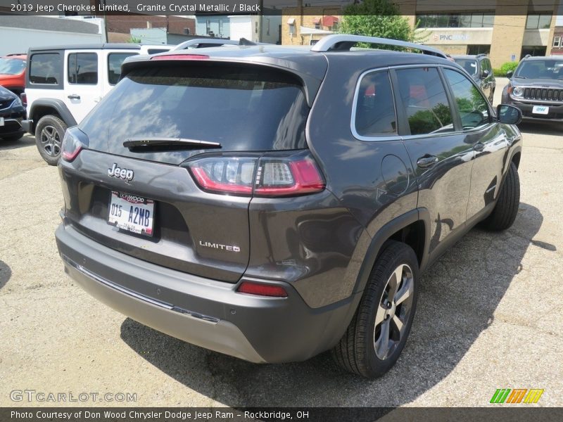 Granite Crystal Metallic / Black 2019 Jeep Cherokee Limited