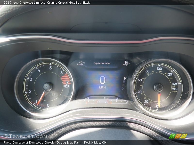 Granite Crystal Metallic / Black 2019 Jeep Cherokee Limited