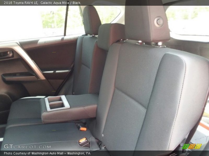 Galactic Aqua Mica / Black 2018 Toyota RAV4 LE