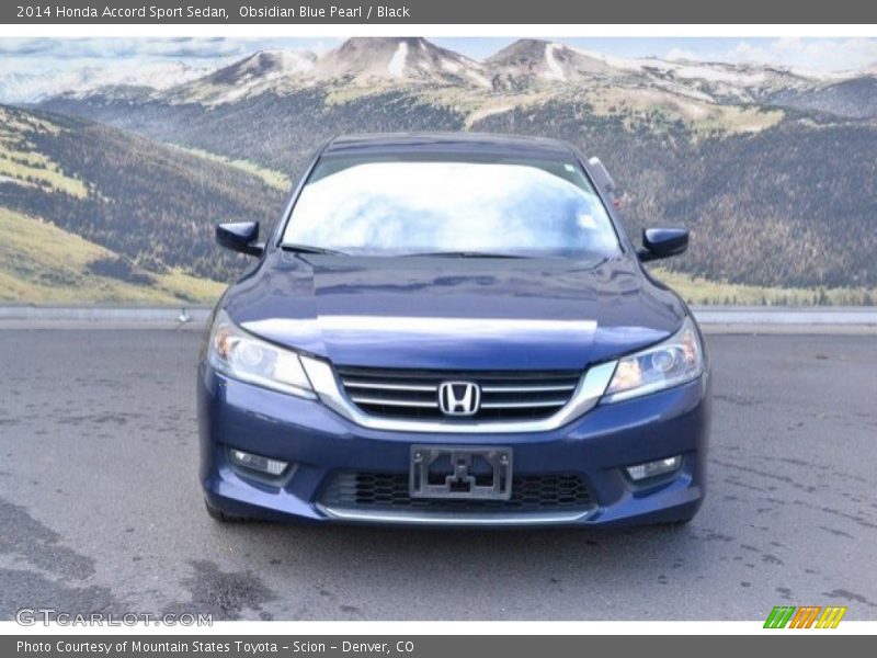 Obsidian Blue Pearl / Black 2014 Honda Accord Sport Sedan