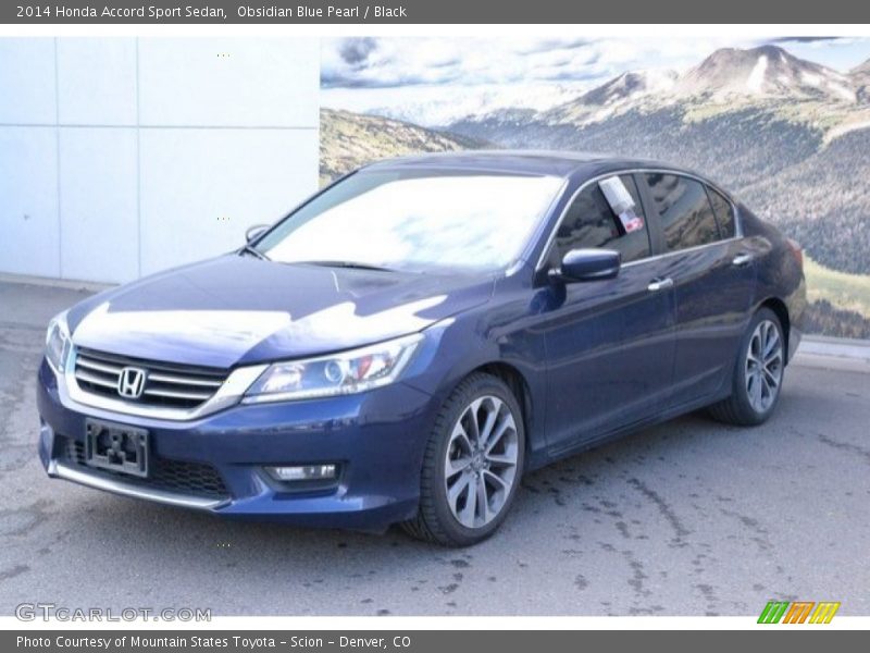 Obsidian Blue Pearl / Black 2014 Honda Accord Sport Sedan