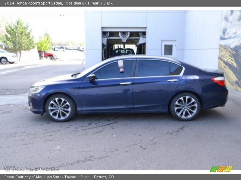Obsidian Blue Pearl / Black 2014 Honda Accord Sport Sedan