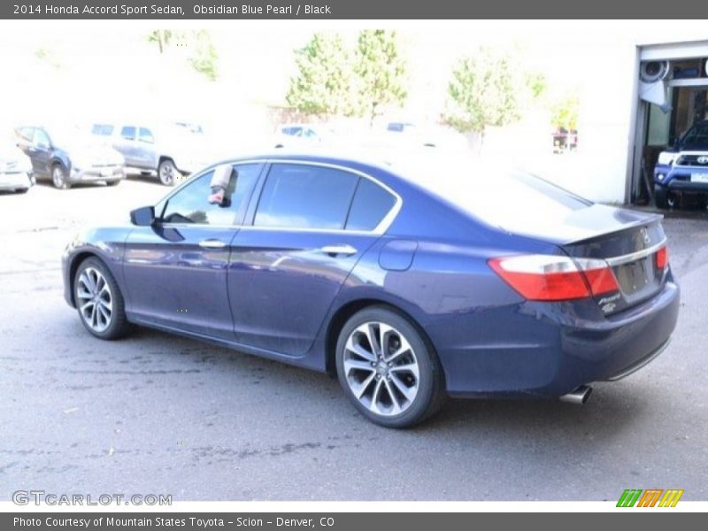 Obsidian Blue Pearl / Black 2014 Honda Accord Sport Sedan