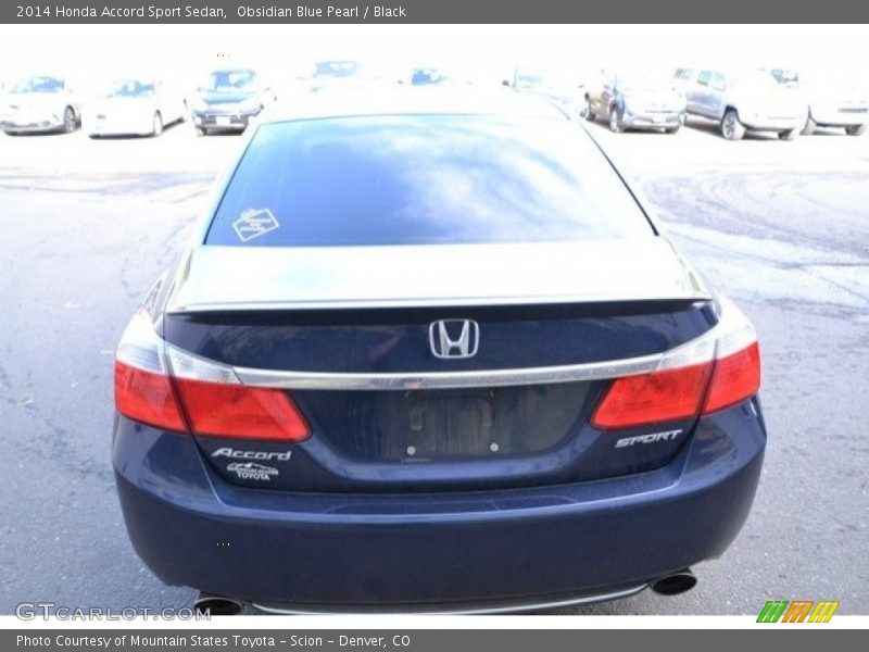 Obsidian Blue Pearl / Black 2014 Honda Accord Sport Sedan