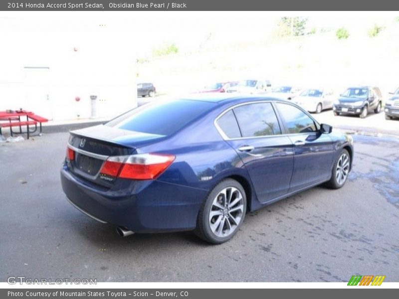 Obsidian Blue Pearl / Black 2014 Honda Accord Sport Sedan
