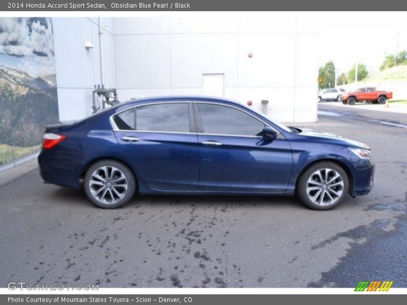 Obsidian Blue Pearl / Black 2014 Honda Accord Sport Sedan