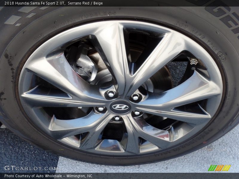 Serrano Red / Beige 2018 Hyundai Santa Fe Sport 2.0T