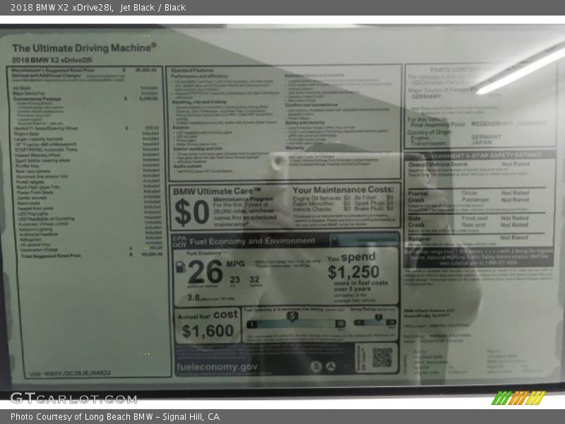 Jet Black / Black 2018 BMW X2 xDrive28i