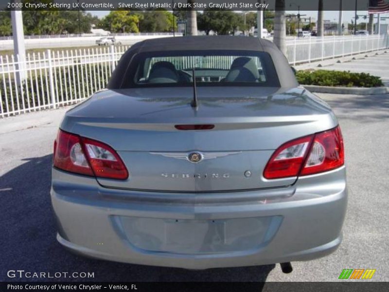 Silver Steel Metallic / Dark Slate Gray/Light Slate Gray 2008 Chrysler Sebring LX Convertible